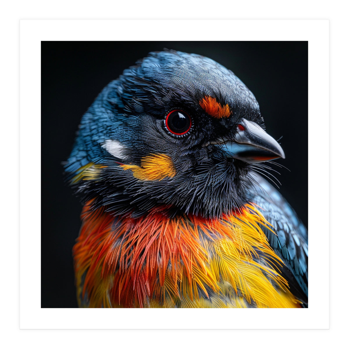 Close Up Of A Colorful Bird In The Wild (Print Only)
