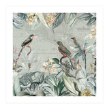 Vintage Exotic Birds Paradise Jungle (Print Only) thumbnail