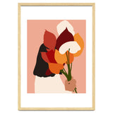 The Comfort Zone, Pastel Bohemian Woman, Floral Self Care Self Love Positivity Growth, Eclectic Boho Concept thumbnail