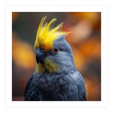 Close-up Portrait of a Yellow Cockatoo in the Wild. (Print Only) thumbnail