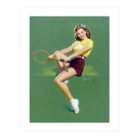 Pinup Tennis Player (Print Only)