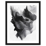 Abstract Black And White Wavy Lines Forming Organic Shapes thumbnail