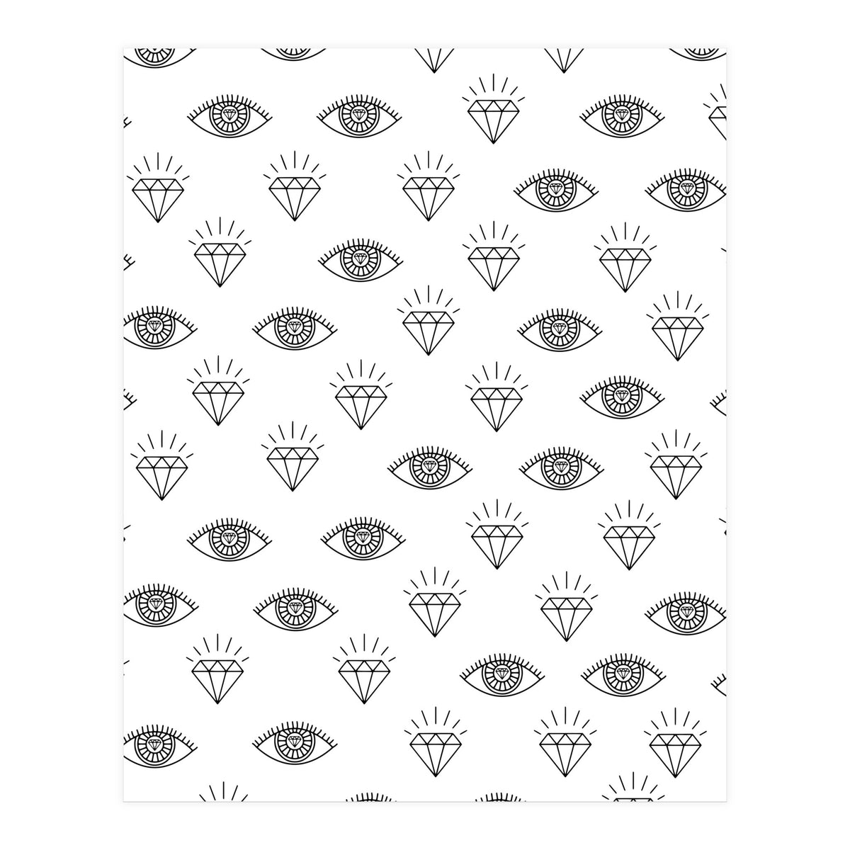 Diamond Eyes #society6 #decor #buyart  (Print Only)