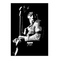 Marcus Miller American Music Legend in Grayscale (Print Only)