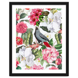 Vintage Cockatoo in Flower Jungle thumbnail