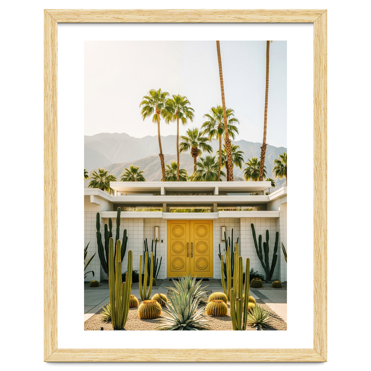 Palm Springs Mid-Century Modern Art, Desert Vibe Architecture, Retro Aesthetic Travel