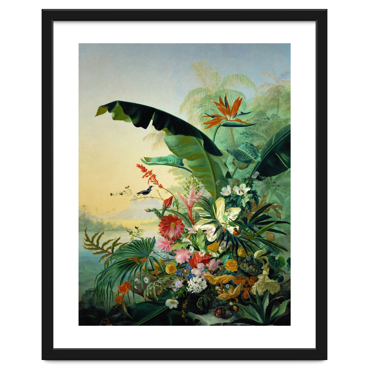 Fleurs exotique, 1836 Exotic flowers from tropical countries. Canvas, 162 x 121 cm.