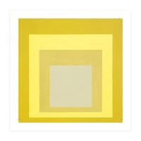 JOSEF ALBERS - HOMAGE TO THE SQUARE YELLOW WHITE (Print Only)