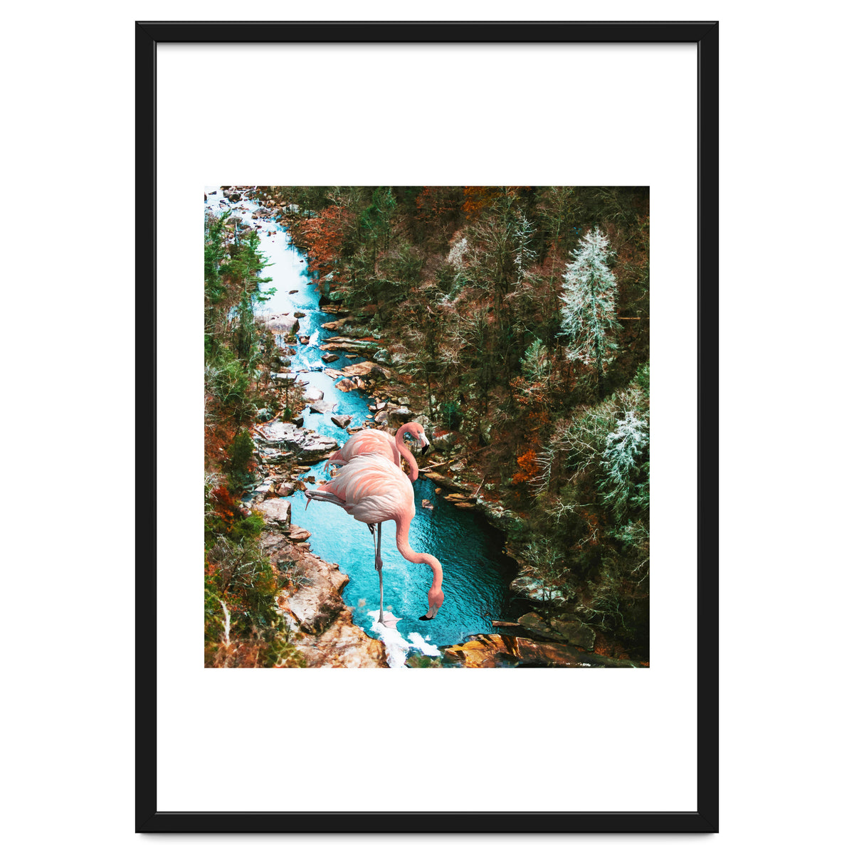 Flamingo Forest #society6 #decor #buyart