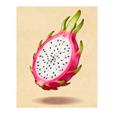 Dragonfruit, Watercolor Illustration, Tropical Pink Art (Print Only) thumbnail