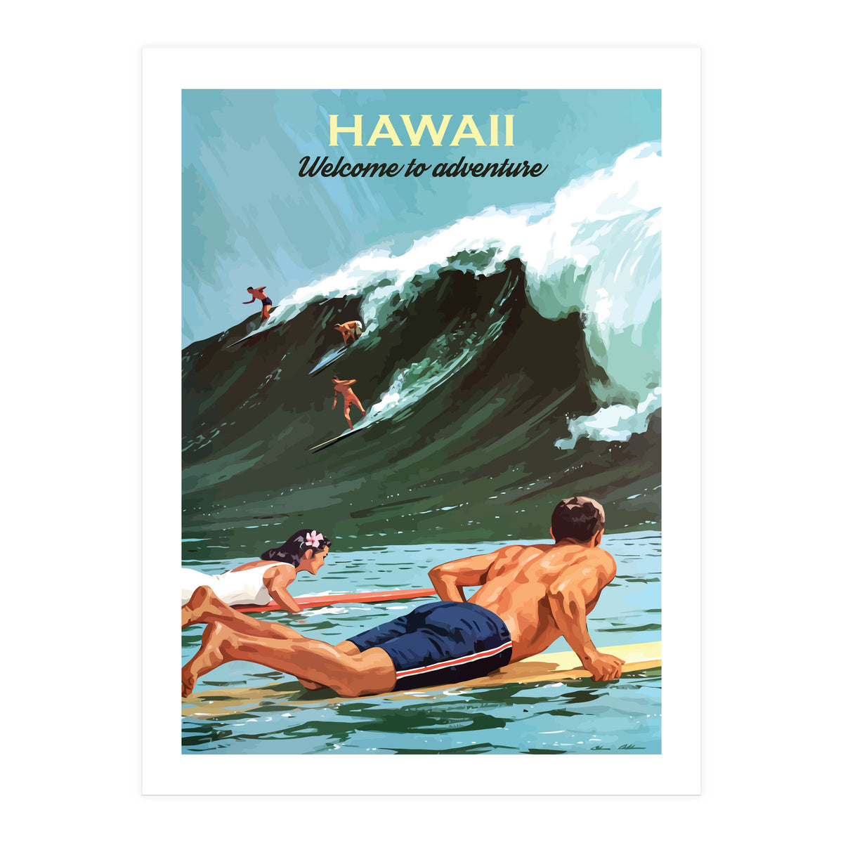 Hawaii Surf (Print Only)