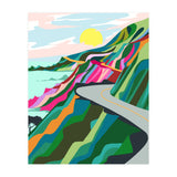 The Best Is Yet To Come, Nature Travel Landscape Colorful, Hope Positivity Growth Mindset, Eclectic Bohemian Forest Contemporary, Illustration Adventure Sunset (Print Only) thumbnail