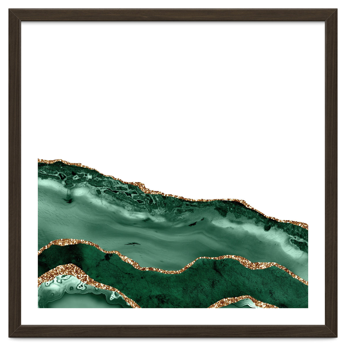 Emerald & Gold Agate Texture 08