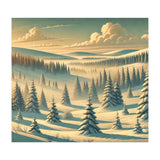 Vintage Finland, Lapland Winter Forest Poster (Print Only) thumbnail