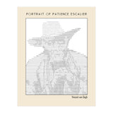 Portrait of Patience Escalier (1888) - Vincent van Gogh(ascii art)  (Print Only) thumbnail