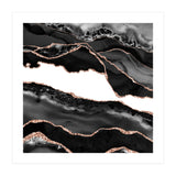 Black & Rose Gold Agate Texture 06  (Print Only) thumbnail
