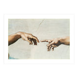 The Sistine Chapel; ceiling frescos after restoration. The creation of Adam. (Print Only) thumbnail