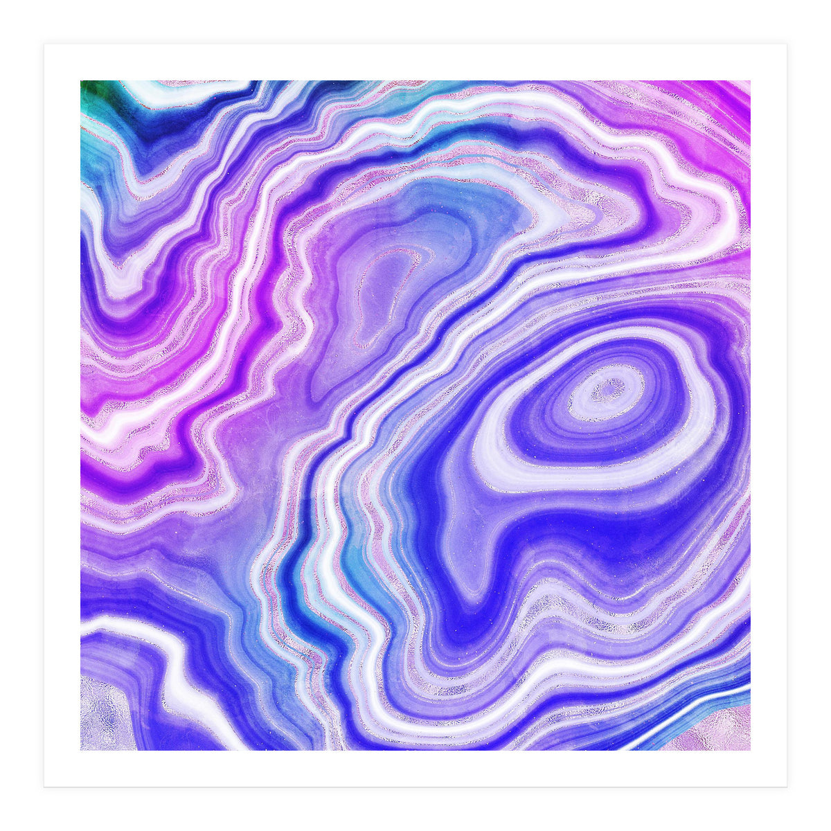 Neon Agate Texture 06 (Print Only)