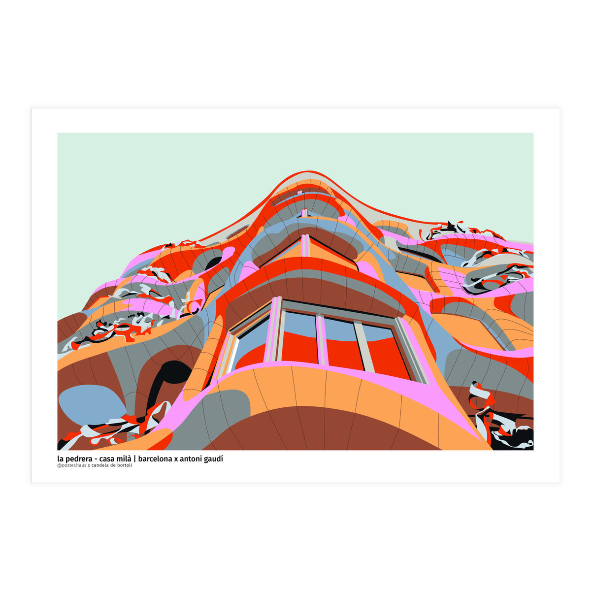 La Pedrera by Antoni Gaudi - Barcelona (Print Only)