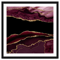 Burgundy & Gold Agate Texture 11