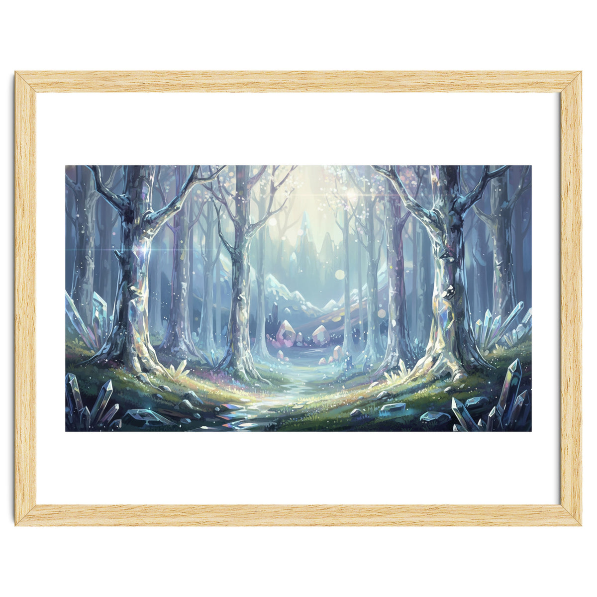 Crystal Forest: Ethereal Fantasy Landscape