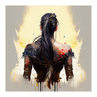 Warrior Woman From Behind (Print Only)