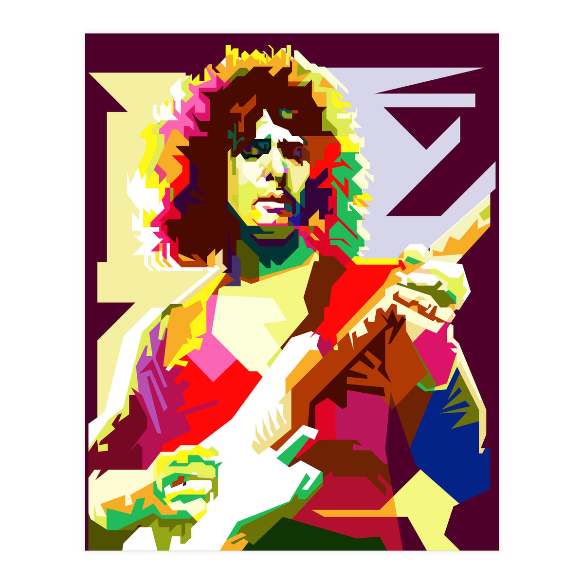 Ritchie Blackmore Deep Purple Guitarist (Print Only)