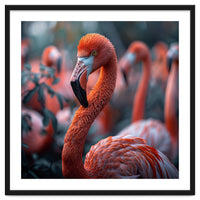 Beautiful Close Up Of A Pink Flamingo Bird
