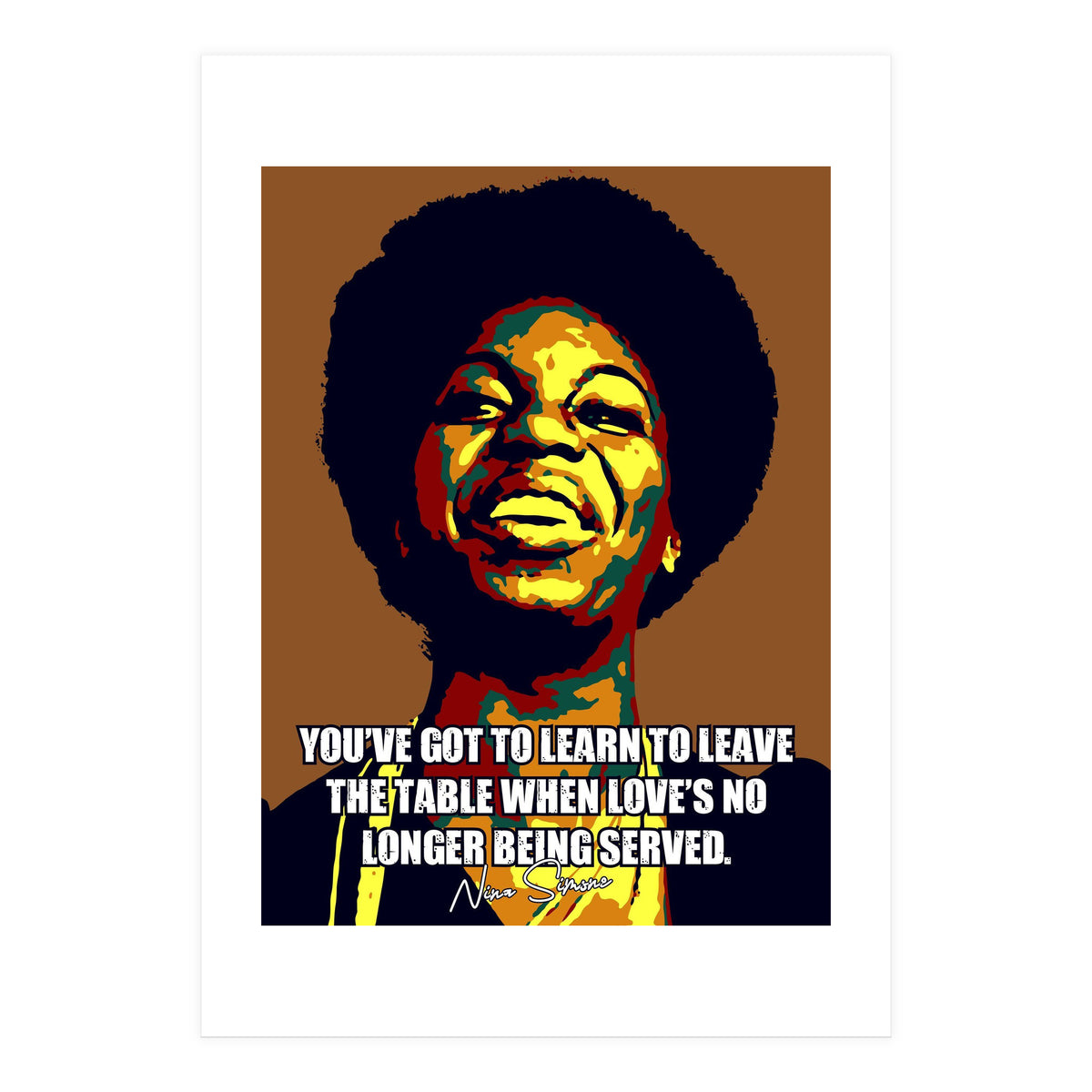 Nina Simone Music Legend (Print Only)