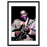 BB King. American Blues Guitarist in Colorful Art thumbnail
