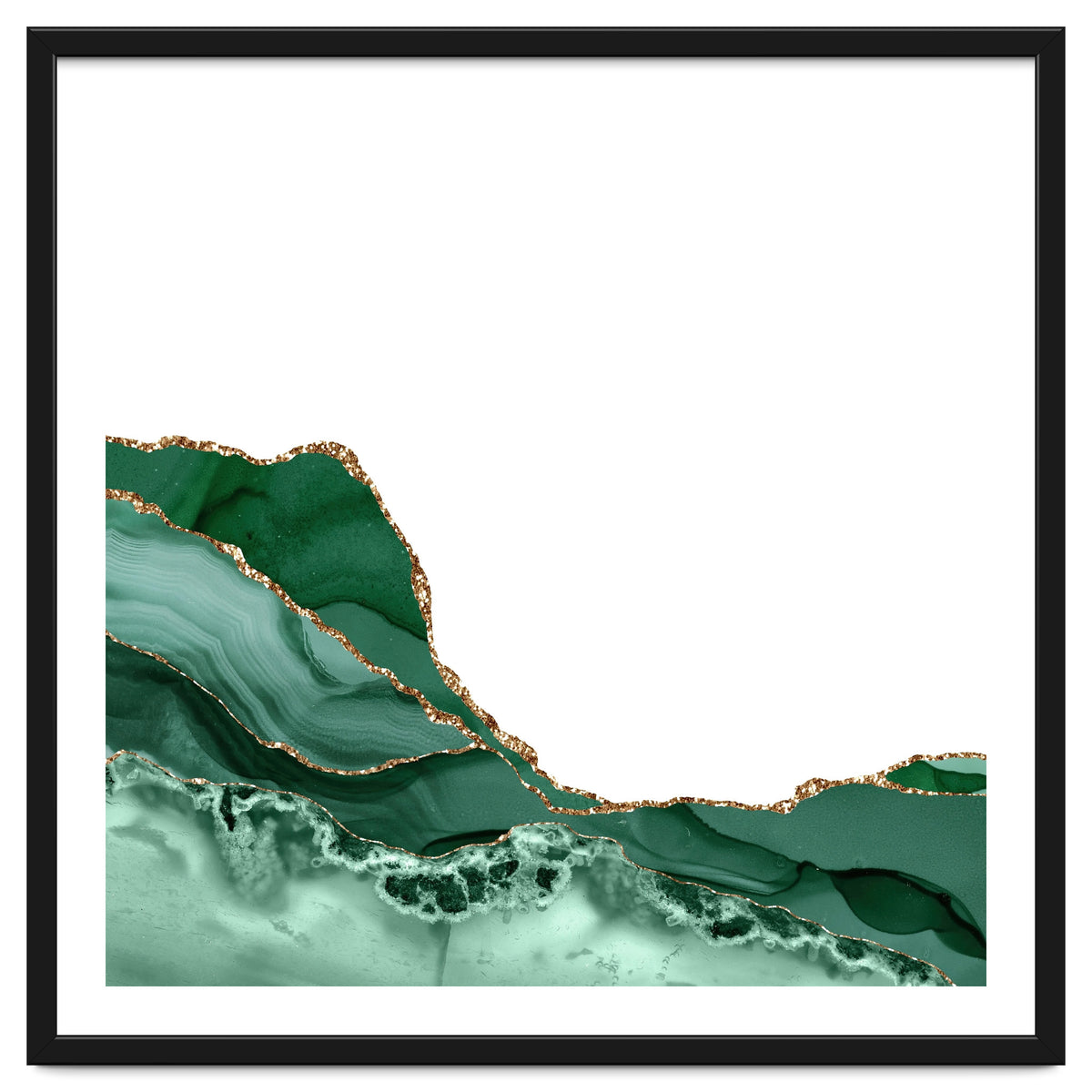 Emerald & Gold Agate Texture 07