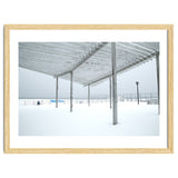 Sunshade site in the winter beach thumbnail