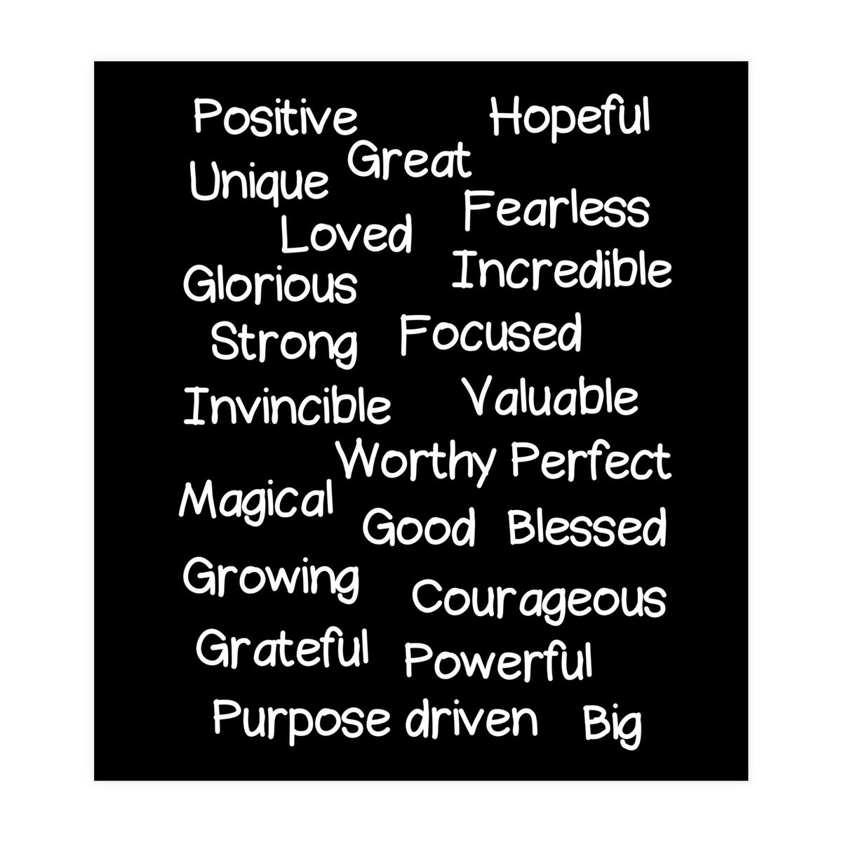 Positive affirmations (Print Only)