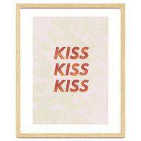 Kiss Kiss Kiss Love Typography