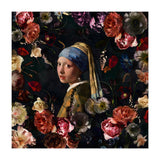 Girl With Pearl Earring And Flowers (Print Only) thumbnail