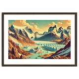 Vintage Argentina, Patagonia Glaciers Poster thumbnail