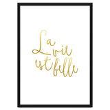 La vie est belle #society6 #typography #buyart thumbnail