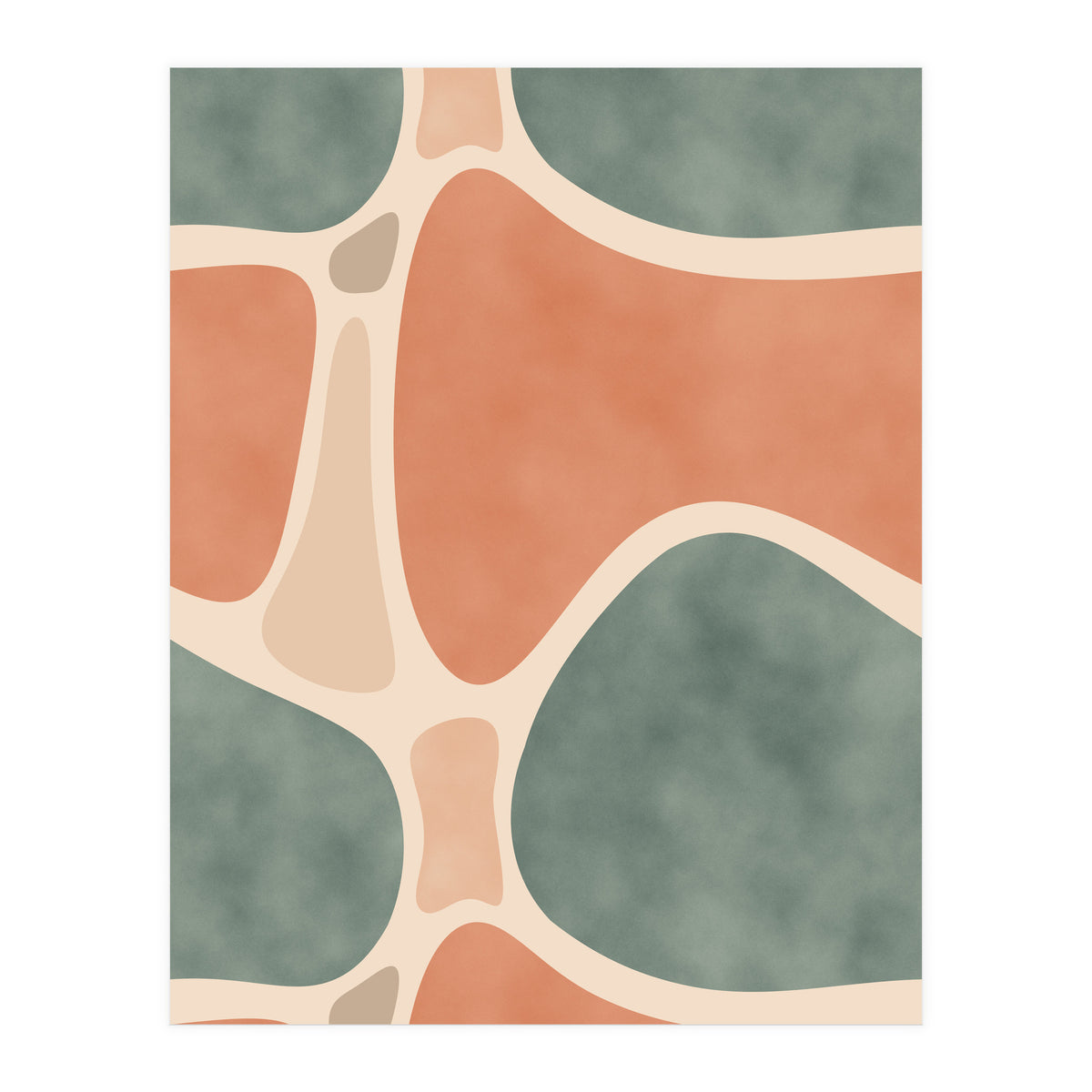 Earth Tones Shapes (Print Only)