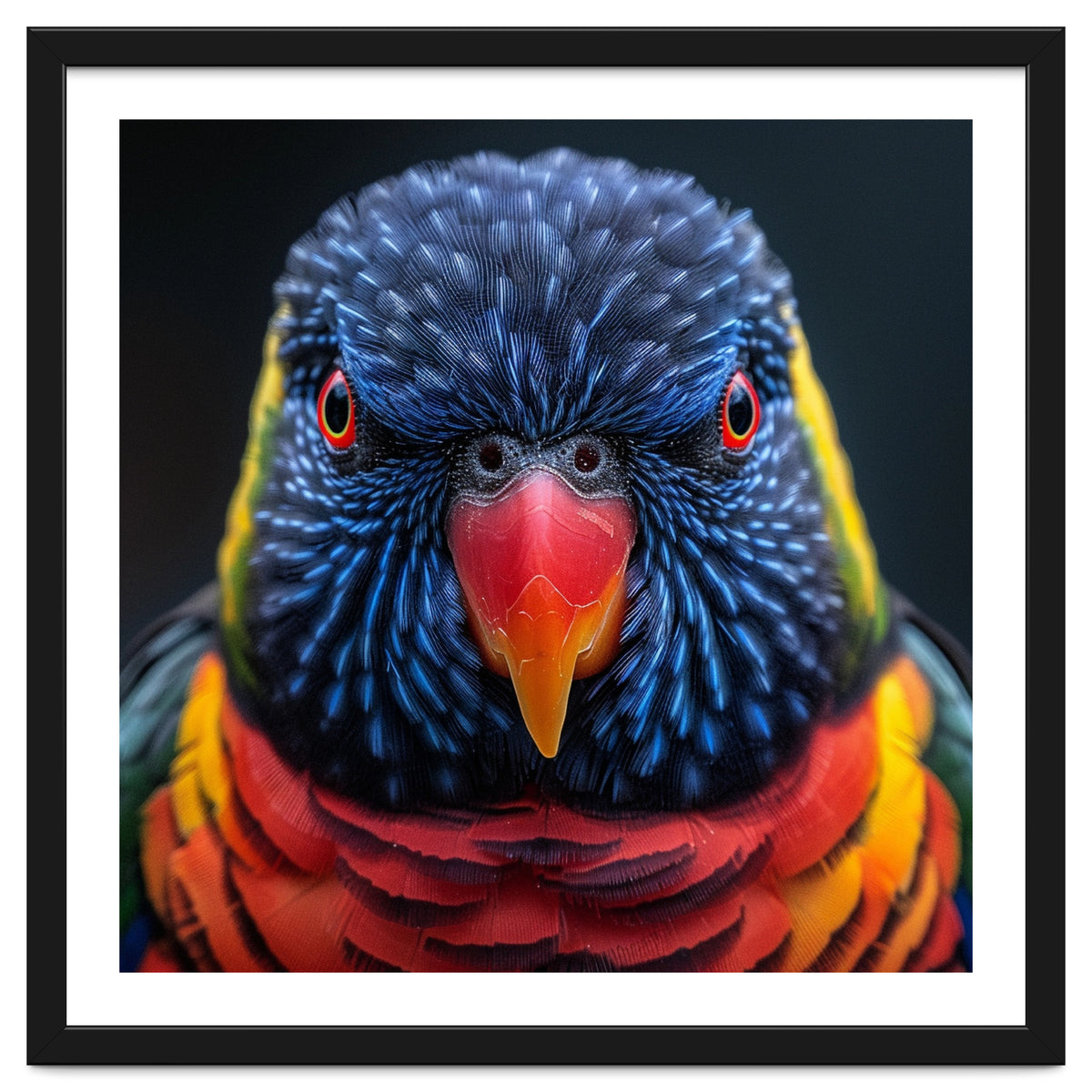 Close Up Of A Colorful Rainbow Lorikeet Bird