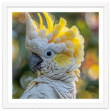 Yellow Crested Cockatoo Bird Close Up Portrait thumbnail