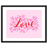 Love hearts - pink and red thumbnail