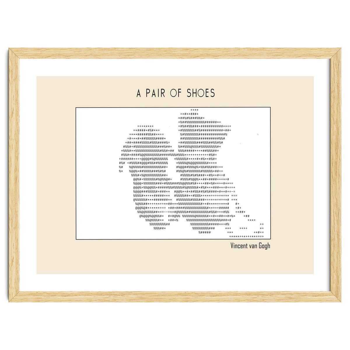 a pair of shoes (1886) – Vincent van Gogh(ascii art)
