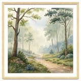 Atmospheric Forest Watercolor Painting thumbnail