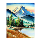 Misty Peaks and Reflective Waters (Print Only) thumbnail