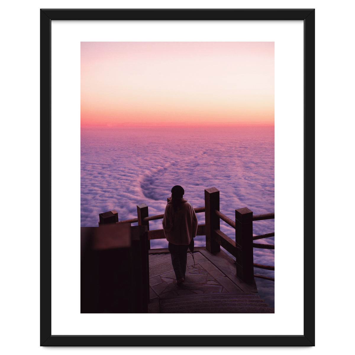 Woman Waiting Sunset