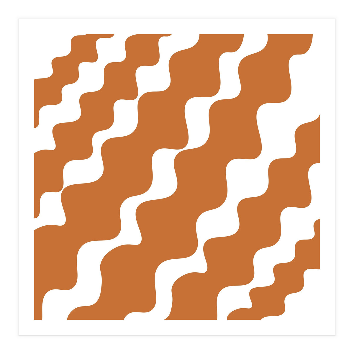 Brown Wavy Pattern (Print Only)