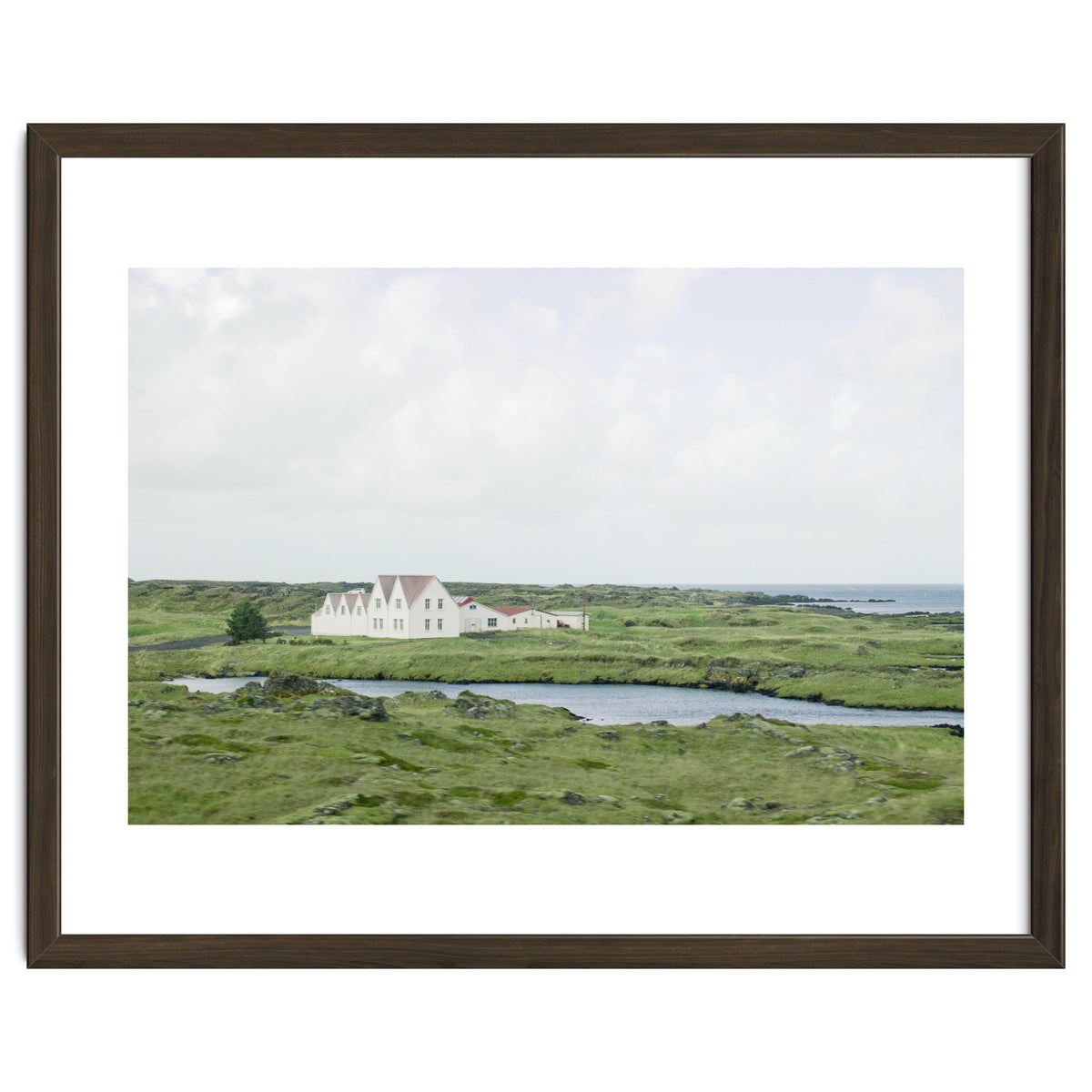 House in the green field - Iceland