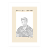 Portrait Of Doctor Felix Rey (ascii Art) (Print Only) thumbnail
