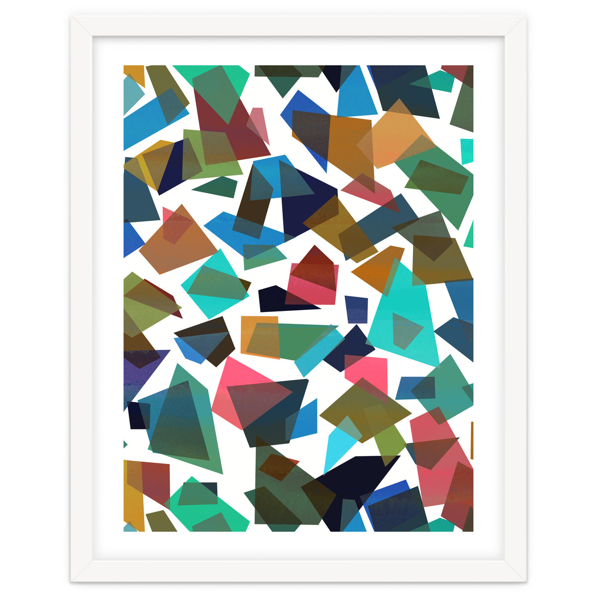 Geometric Squares Collage Colorful