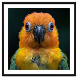Close Up Sun Conure Parrot Portrait Eyes thumbnail